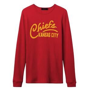 Junk Food Clothing Kansas City Chiefs Thermal Sz S Men’s New $58 Licorice Red